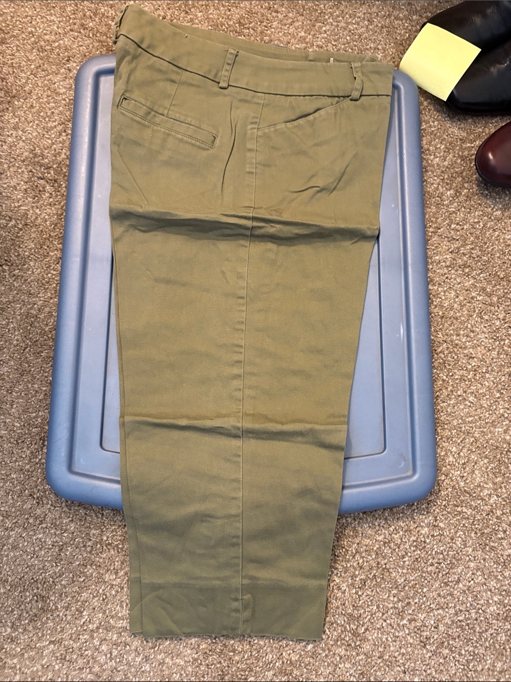 St. John's Bay Olive Straight-Leg Jeans